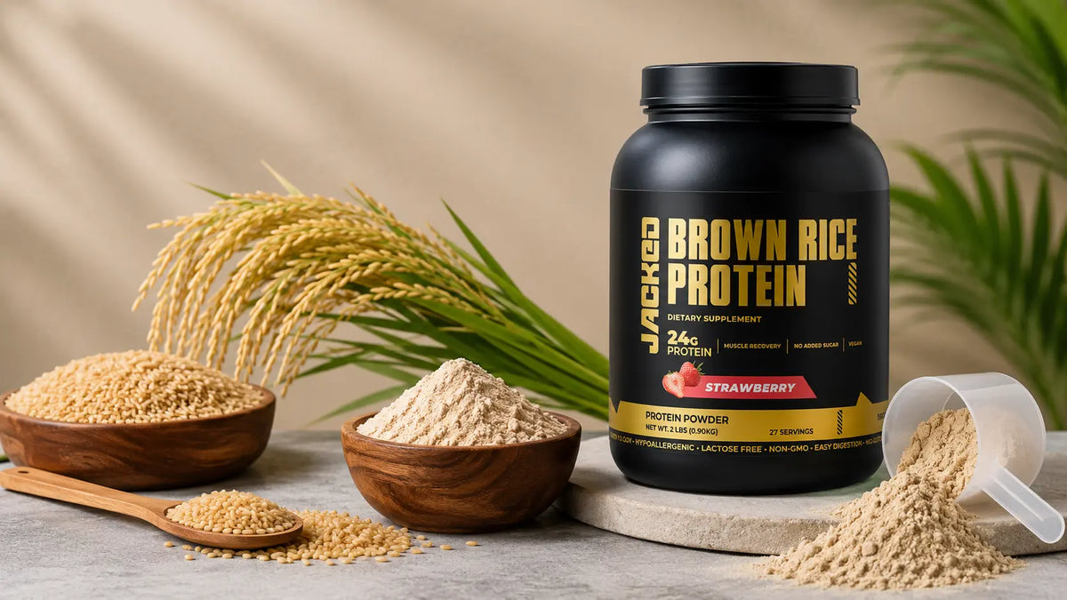 Jacked Nutrition Flavored Brown Rice Protein – Plant-Based Protein Innovation