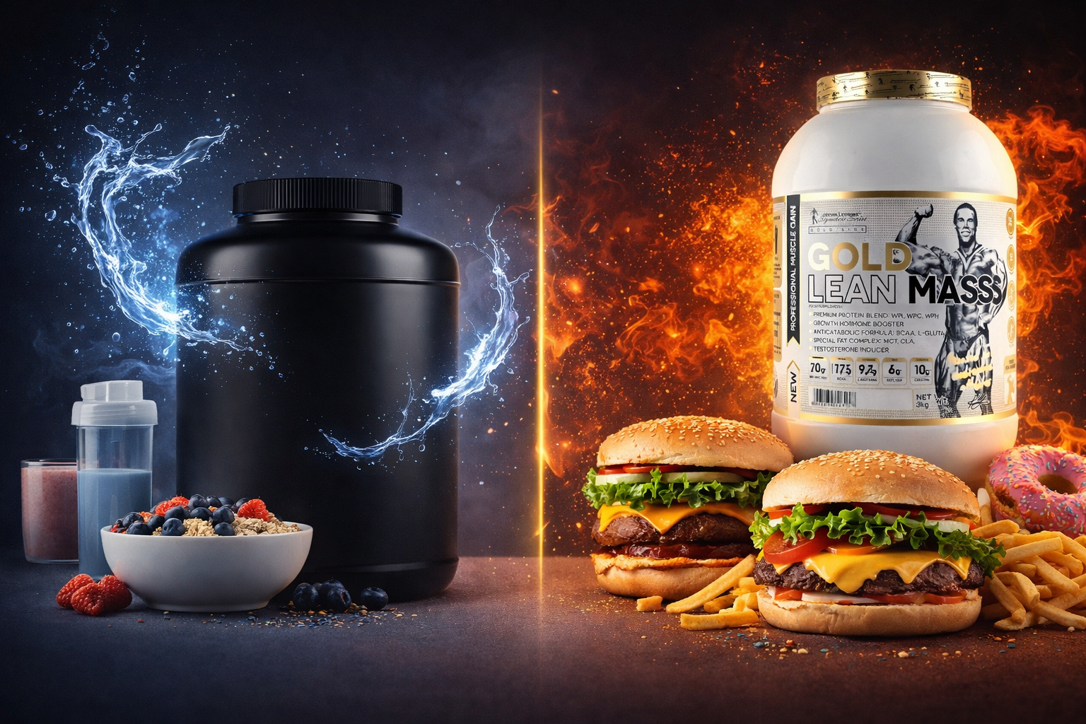 This image is about Difference Between Clean Mass Gainers and High Calorie Mass Gainers