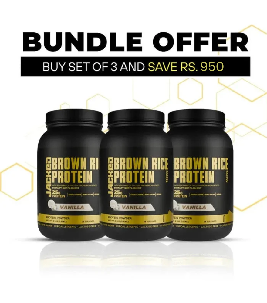BUNDLE OF 3 - BROWN RICE PROTEIN 28 SERVINGS