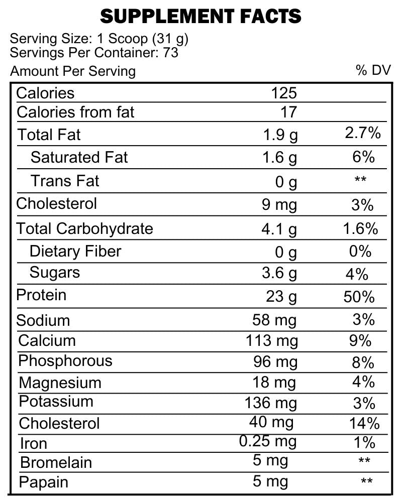 100% WHEY PROTEIN ISOLATE