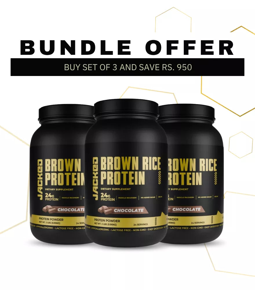 BUNDLE OF 3 - BROWN RICE PROTEIN 2LBS