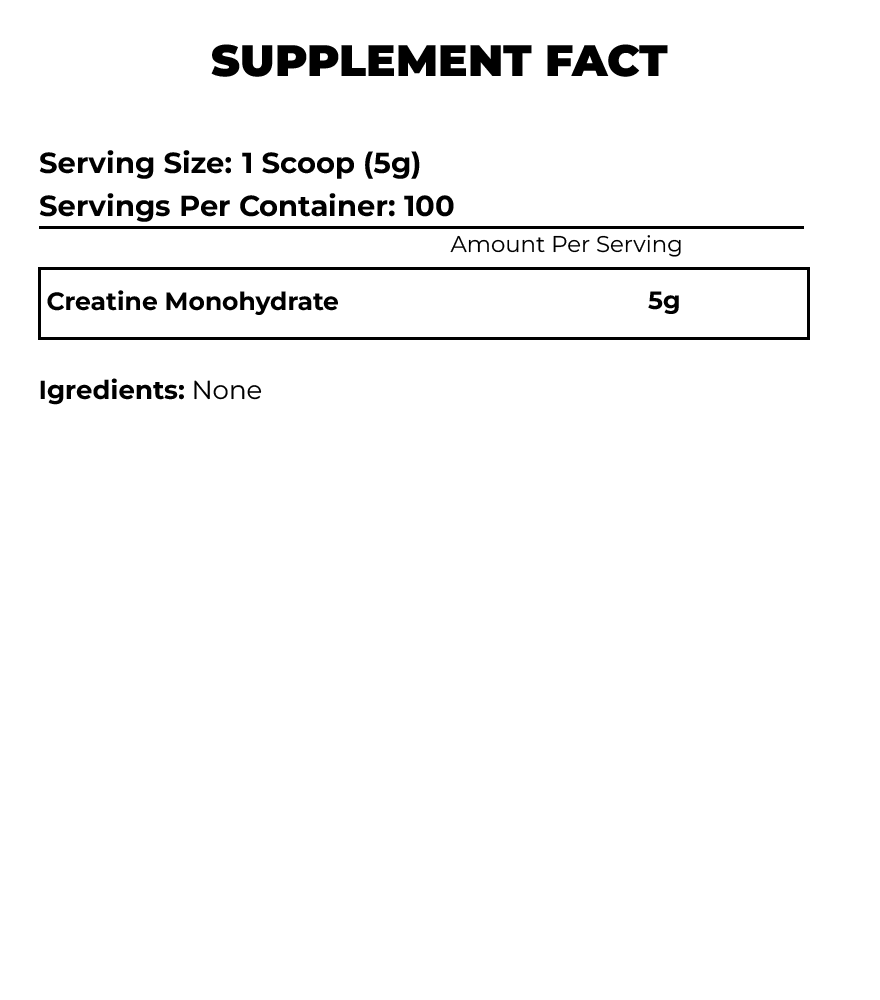 The Curse Creatine Monohydrate Price in Pakistan