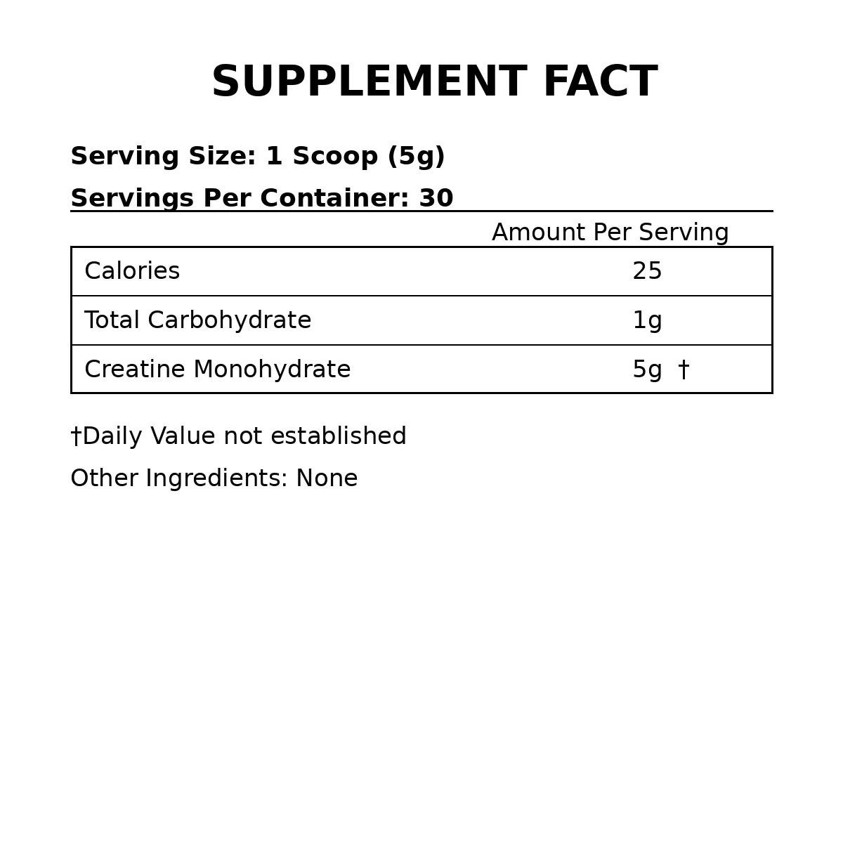 RULE 1 CREATINE