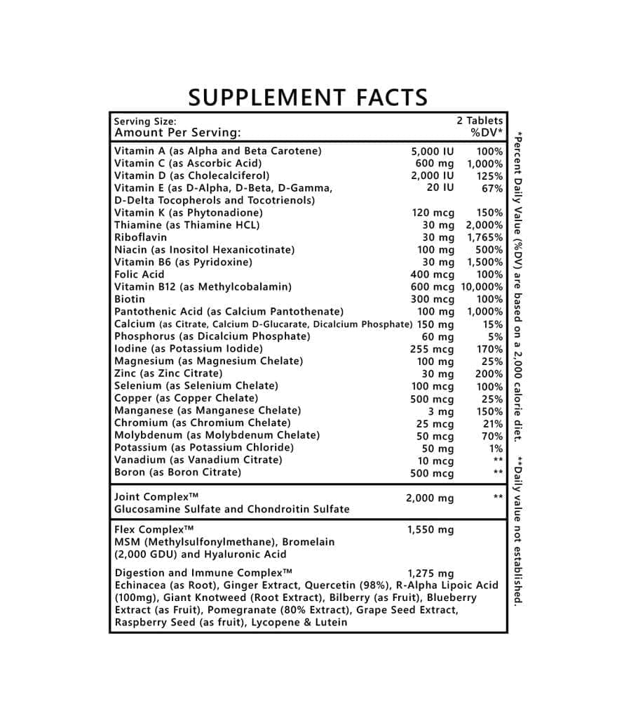 VITAMITIC SUPPLEMENT FACTS