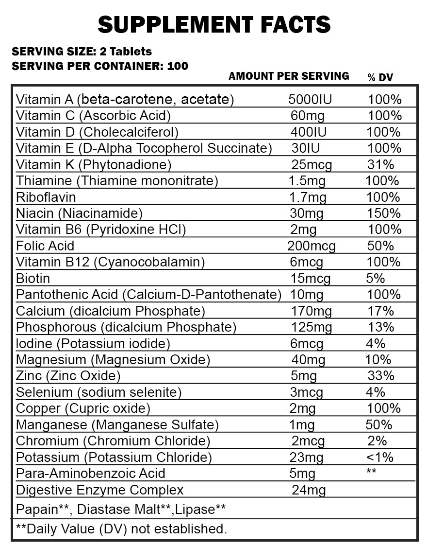DAILY FORMULA MULTIVITAMIN