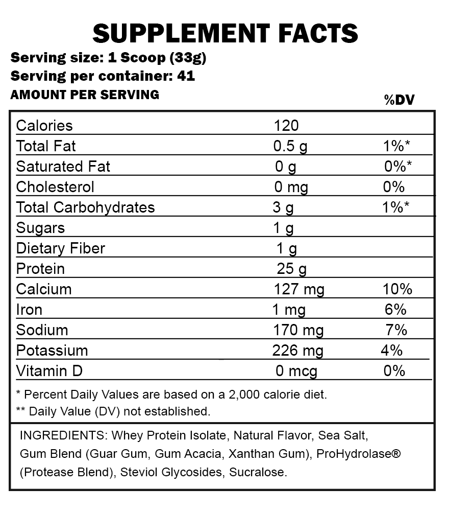 KAGED WHEY PROTEIN ISOLATE