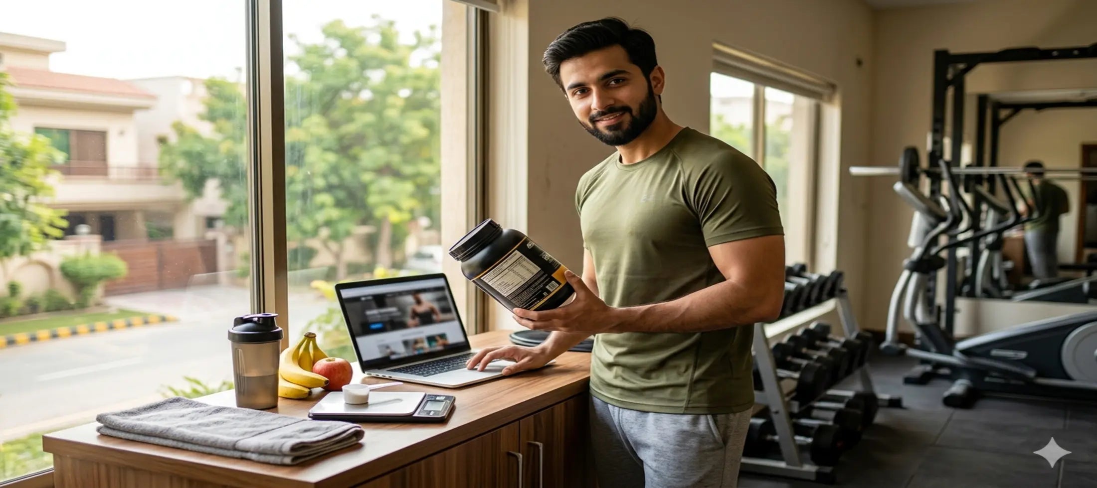 Protein powder with men