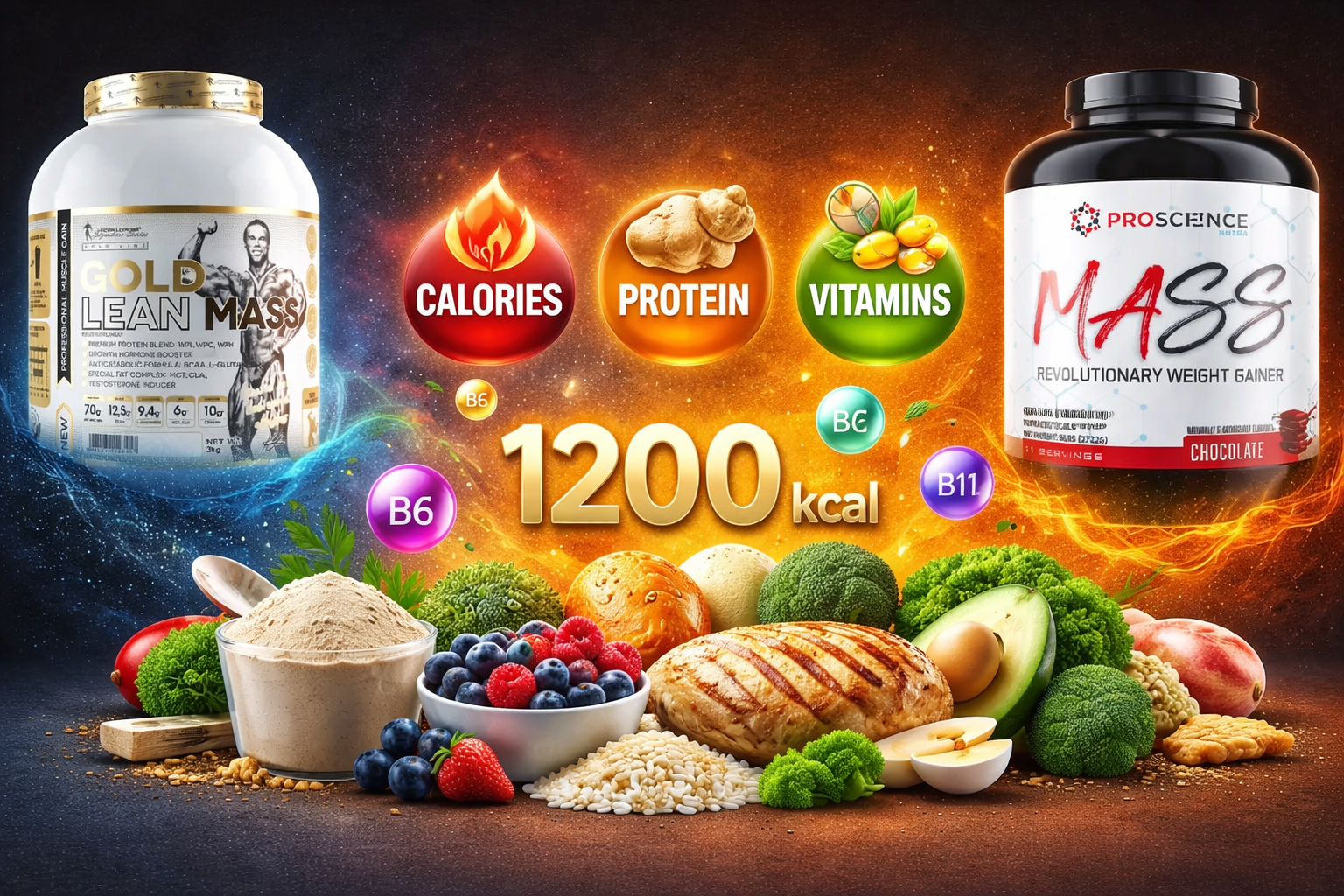 This image is about Understanding Calories, Macros, and Micronutrients in Mass Gainers