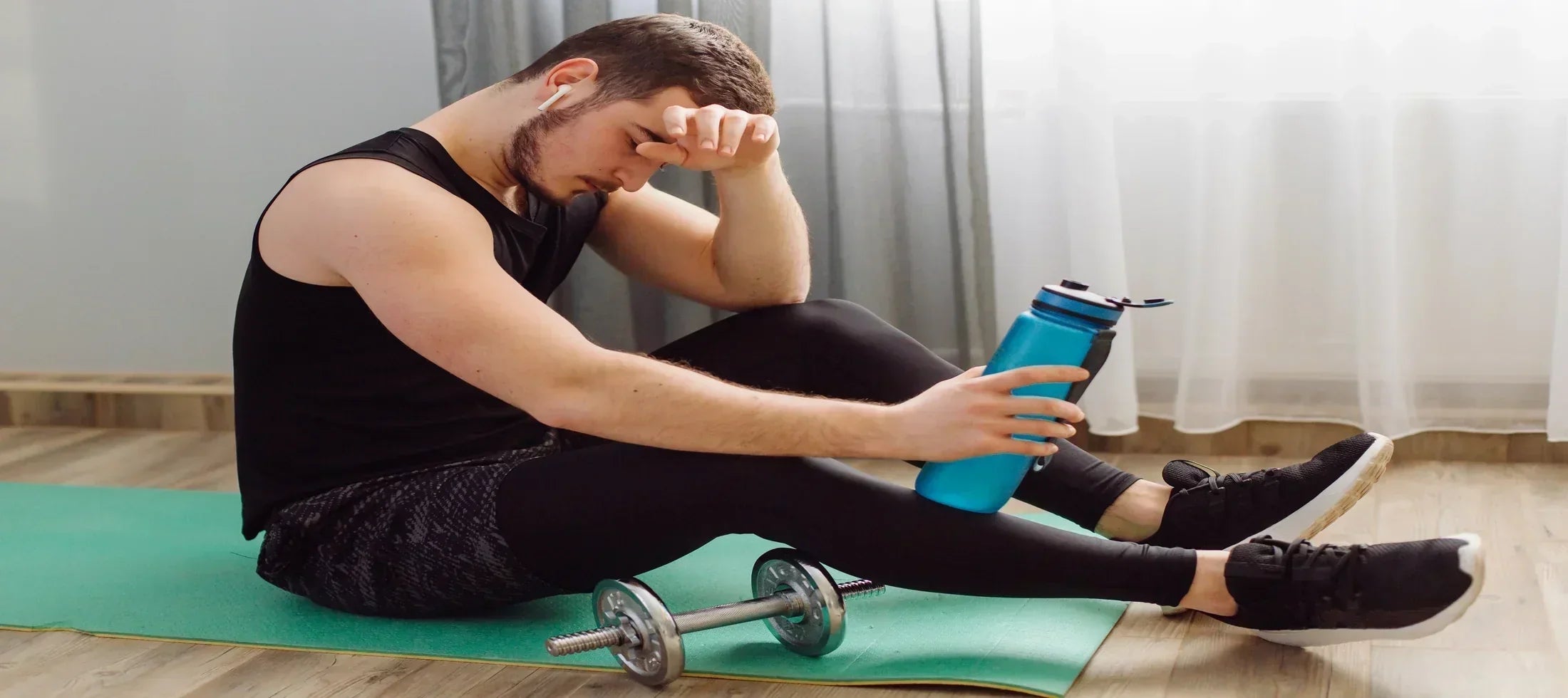 man after workout