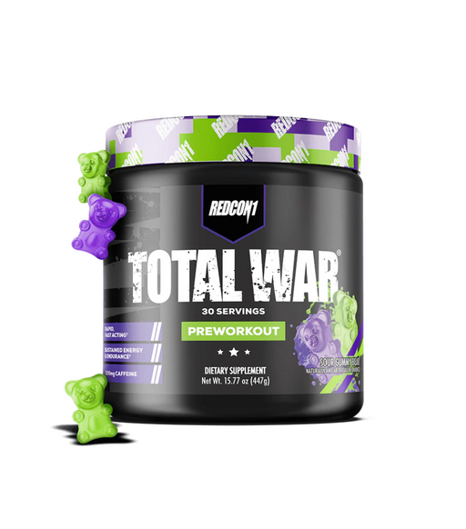 TOTAL WAR PRE WORKOUT Sour Gummy Bear by Redcon1