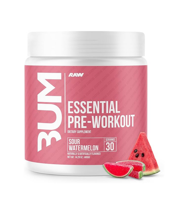 Essential Pre Workout Sour Watermelon By Raw Nutrition