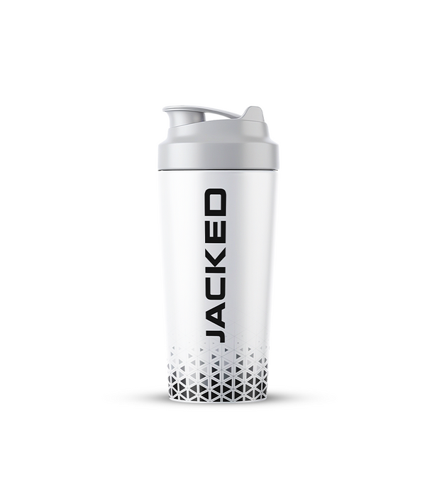 White Jacked Shaker Bottle