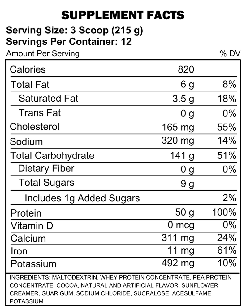 Shop BPI Sports Bulk Muscle XL 5.7 lbs Mass Gainer — Jacked Nutrition