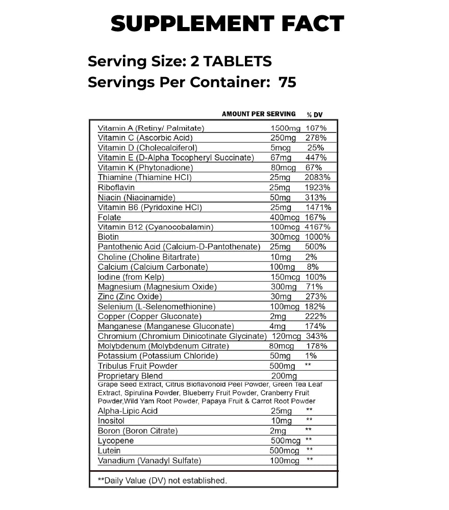 GAT Men Multi+Test Vitamin