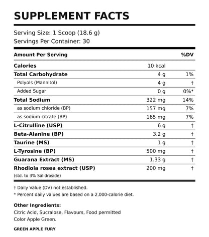 Jacked Megalith Pre-Workout Powder
