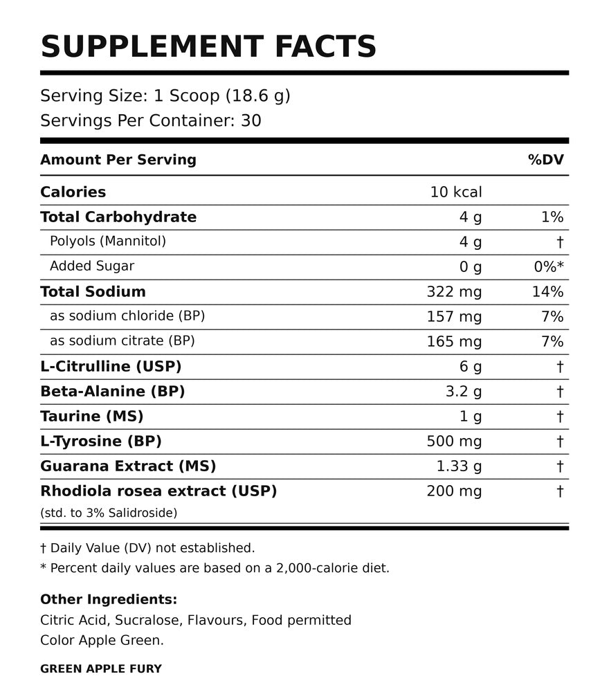 Jacked Megalith Pre-Workout Powder