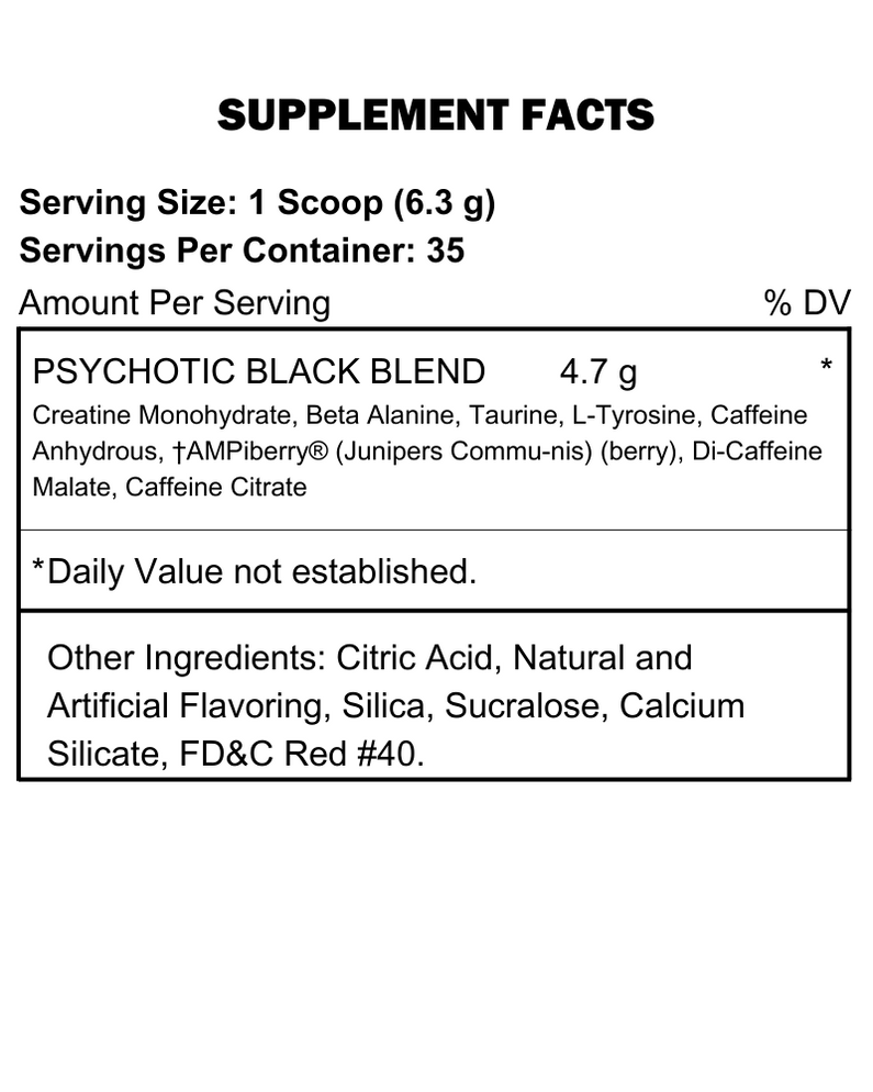 Buy Psychotic Pre Workout in Pakistan Free Delivery — Jacked Nutrition