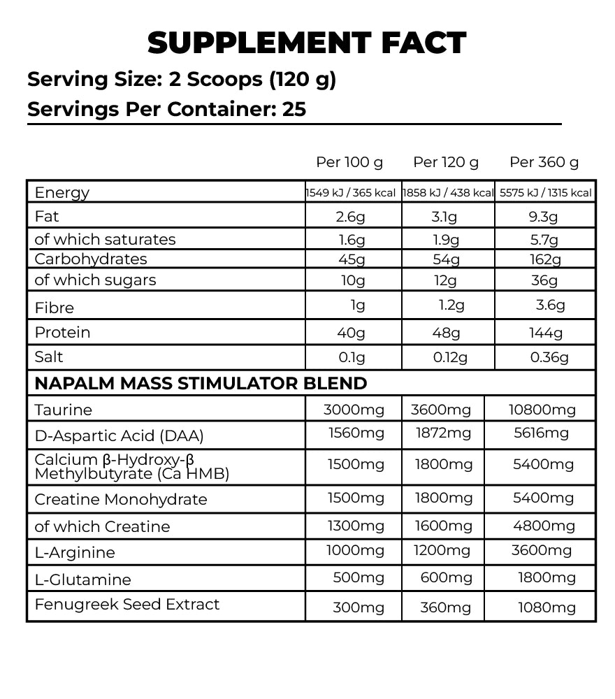 FA XTREME NAPALM MASS