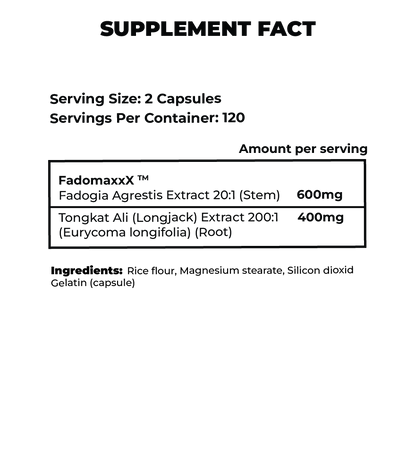 FADOGIA AGRESTIS COMPLEXED WITH TONGKAT ALI