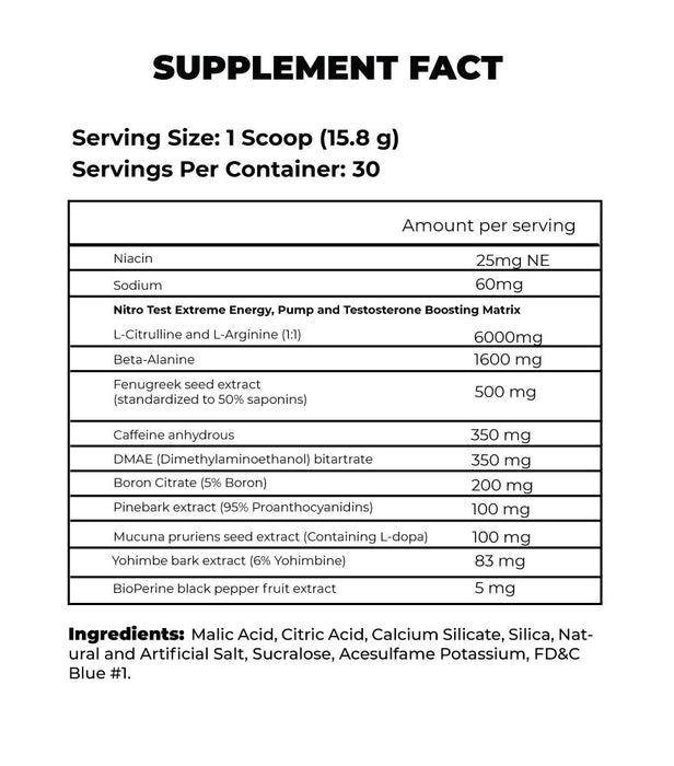 NITROTEST PRE-WORKOUT