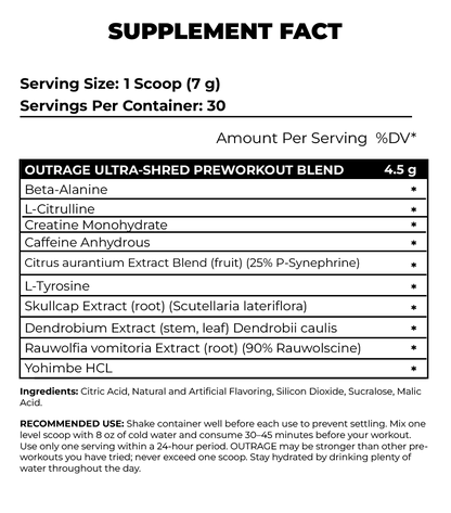 OUTRAGE PRE WORKOUT