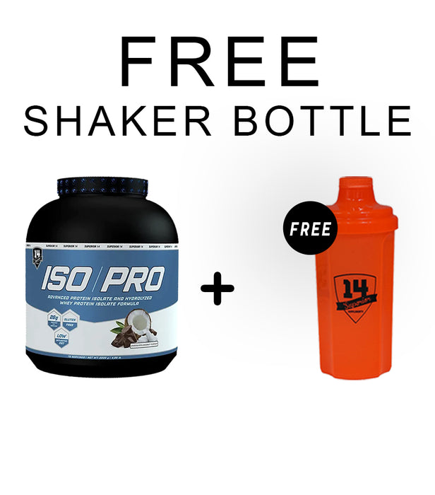 Superior14 ISO PRO Whey Protein Isolate + Shaker Bottle