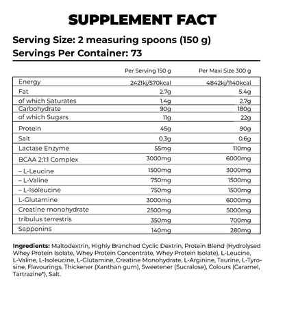 MONSTER MASS + CREATINE MONOHYDRATE