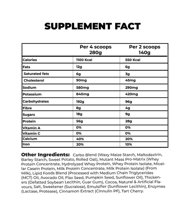 MUTANT MASS GAINER