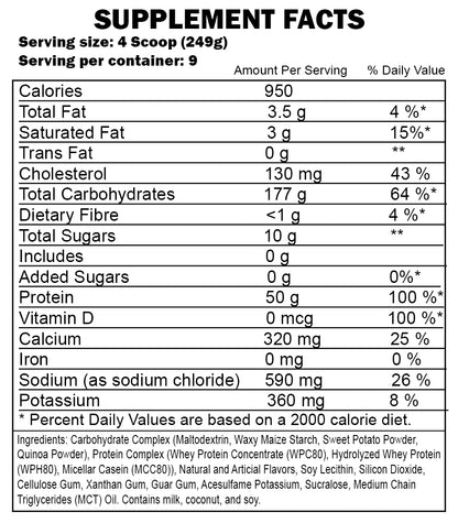 NUTRABOLICS MASS FUSION