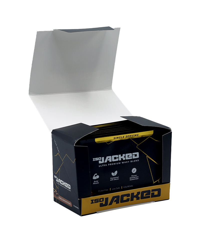 opened 12 sachets package