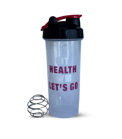 JACKED FIT HEALTH GYM LETS GO SHAKER BOTTLE