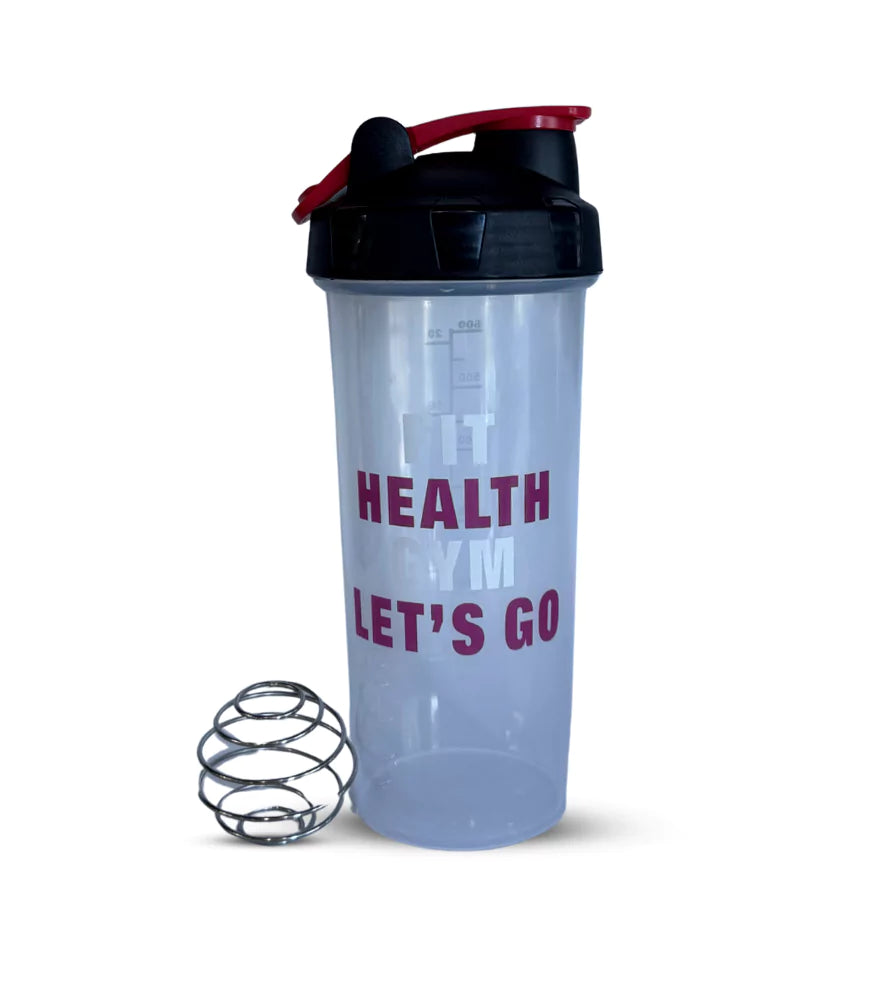 JACKED FIT HEALTH GYM LETS GO SHAKER BOTTLE