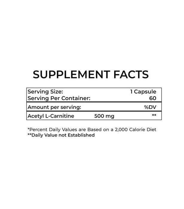 Supplement Facts of L-Carnitine